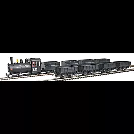 0-4-0T Steam Freight Train-Only Set - Minitrains -- Island Creek Coal Co. #12