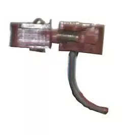 #1 Scale Coupler -- Body Mount w/Smaller Draft Gear Box/Rust Color