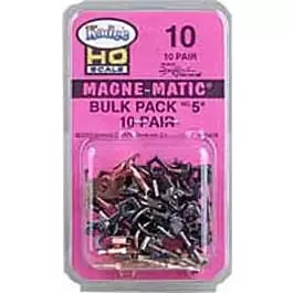 #10 Bulk Pack No.5(R) Knuckle Couplers -- No Draft Gear Boxes - 10 Pairs