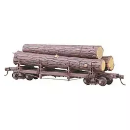#103 Truss Log Car with Logs - Kit -- Undecorated