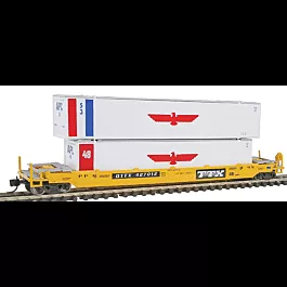 125-Ton Husky Stack Intermodal Well Car w/Containers -- TTX