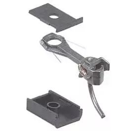 #146 Whisker(R) Self-Centering Metal Knuckle Couplers - Kit - Magne-Matic(R) -- Long 25/64" Centerset Shank w/#242 Draft Gear Boxes 2 Pair