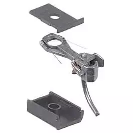 #148 Whisker(R) Self-Centering Metal Knuckle Couplers - Kit - Magne-Matic(R) -- Medium 9/32" Centerset Shank w/#242 Draft Gear Boxes2 Pair