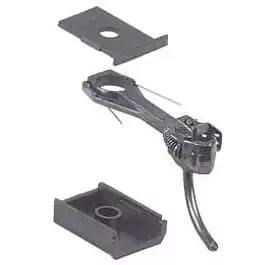 #156 Whisker(R) Scale Self-Centering Knuckle Couplers - Kit - Magne-Matic(R) -- Long 25/64" Centerset Shank with #242 Draft Gear Boxes - 2 Pairs