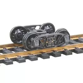 1898 Andrews Fully Sprung Self-Centering Metal Trucks -- Code 110 (.110") 33" Ribbed-Back RP-25 Wheels - 1 Pair