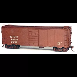 1938 40' "PS-O" Pullman Welded Boxcar -- NKP/PM/Wheeling & Lake Erie, 7-Panel Superior Door, 10 Rib End