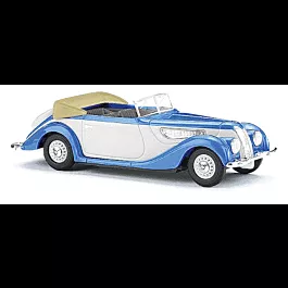 1938 BMW 327 Convertible - Assembled - CMD Collection -- Top Down (blue, white)