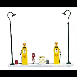 1940s Gas Station Island (Unpainted) -- Shell/Standard