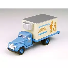 1941-1946 Chevrolet Reefer Truck - Assembled - Mini Metals(R) -- Howard Johnson's (blue, white, orange)