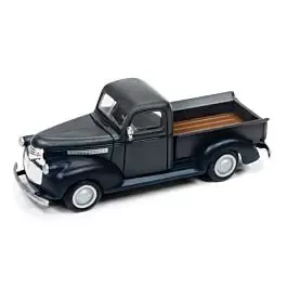 1941 - 46 Chevrolet Pickup Truck - Assembled - Mini-Metals(R) -- Squadron Grey / Marine Blue