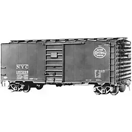 1947 Pullman-Standard PS-1 6' Door Boxcar - Ready to Run -- New York Central 167299 (1948 Scheme, Boxcar Red, System Logo)