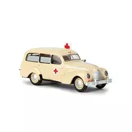 1949-1955 EMW 430 Station Wagon - Assembled -- Ambulance (ivory, red)