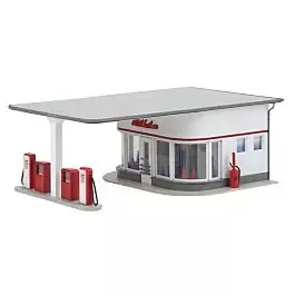 1950s Gas Station -- Kit - 5-9/16 x 3-13/16 x 1-1/16"14.1 x 9.7 x 5.3cm