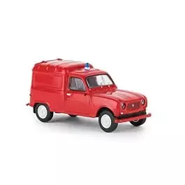 1962-1988 Renault Fourgonnette Delivery Truck -- Fire Department (red, French Lettering)
