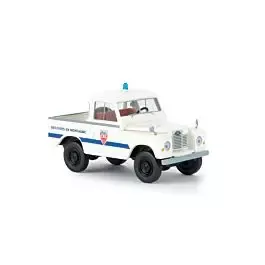 1968 Land Rover 88 Pickup Truck - Assembled -- Police CRS (white, blue, red, French Lettering)