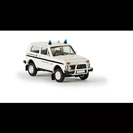 1976 Lada Niva Station Wagon - Assembled -- DRK Hamburg (white, black, German Lettering)