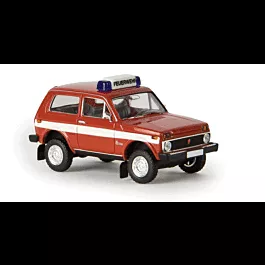 1976 Lada Niva Station Wagon - Assembled -- Fire Department (red, white, German Lettering)