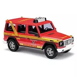 1990 Mercedes-Benz G-Klasse SUV - Assembled -- Baiersdorf, Germany, Fire Department (red, yellow, German Lettering)