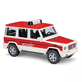 1990 Mercedes-Benz G-Klasse SUV - Assembled -- First Responder (white, red, German Lettering)