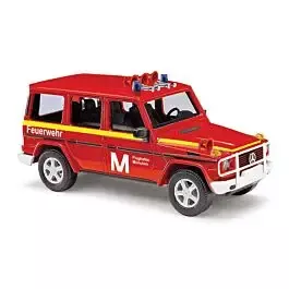 1990 Mercedes-Benz G-Klasse SUV - Assembled -- Munich, Germany, Airport, Fire Department (red, white, yellow, German Letter