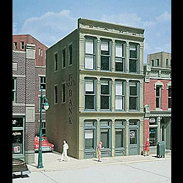 1st National Bank - Woodland Scenics DPM Landmark Structures(R) -- Kit - 3 x 4-1/2"7.7 x 11.5cm