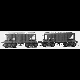22' Wood Ore Car 12-Pack - Kit -- Undecorated