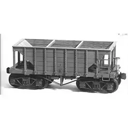 22' Wood Ore Car 2-Pack - Kit -- Undecorated