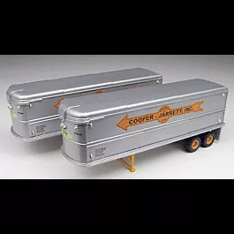 32' Freuhauf Aerovan Trailer 2-Pack - Assembled - Mini Metals(R) -- Cooper-Jarrett, Inc.