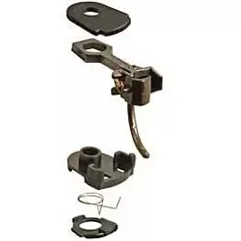 #38 Plastic-Shank Coupler - Kit - Magne-Matic(R) -- Medium 19/64" Centerset w/#233 Draft Gear Boxes 2 Pair