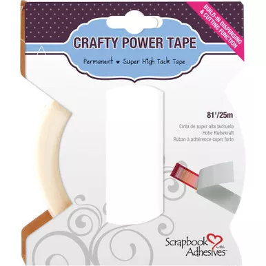3L - Scrapbook Adhesives Crafty Power Tape With Dispenser-.25"X81' (1638)
