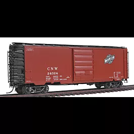 40' Boxcar -- Chicago & North Western #24324 (Red Oxide, Black Ends & Roof)