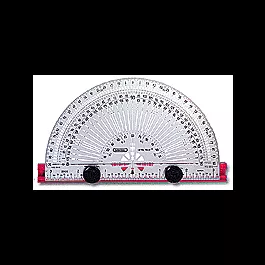 6" Flexible Ultra Rule Stainless Steel Rules -- Protractor