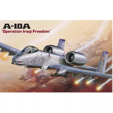 ACADEMY - 1:48 Scale A-10A WARTHOG OP. 'IRAQI FREEDOM' Jet Plastic Model Aircraft Kit (12402)