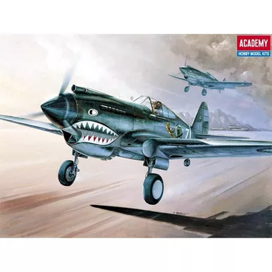 ACADEMY - 1:48 Scale P-40C TOMAHAWK Plane Plastic Model Aircraft Kit (12280)