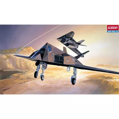ACADEMY - F-117A 1:72 Scale Plastic Airplane Model Kit (12475)