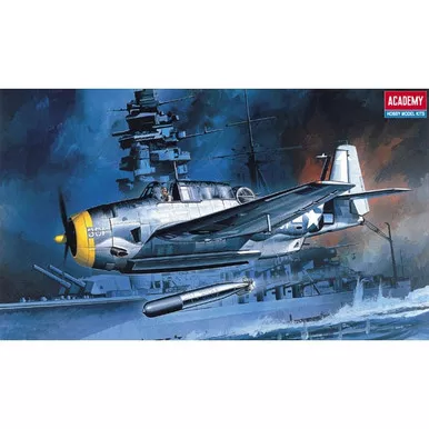 ACADEMY - TBF-1 USA AVENGER 1:72 Scale Plastic Airplane Model Kit (12452)