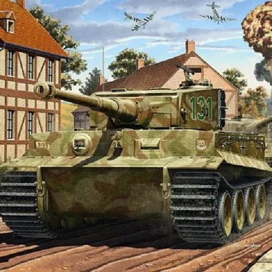 ACADEMY - TIGER-I MID Version - 70th Anniv. NORMANDY Tank 1:35 Scale Plastic Military Model Kit (13287)