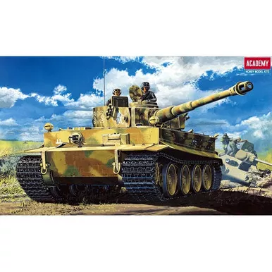 ACADEMY - TIGER I WWII TANK WITH INTERIOR 1:35 Scale Plastic Military Model Kit (13239)