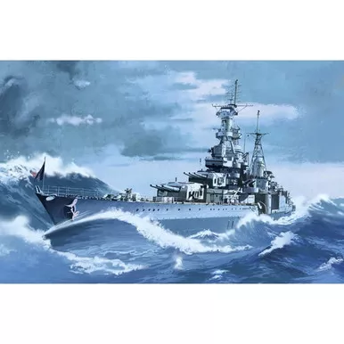 ACADEMY - USS INDIANAPOLIS CA-35 1:350 Scale Plastic Battleship Model Kit (14107)