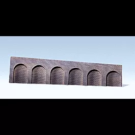Arcades - Natural Stone w/Round Arch (gray) -- Left Slope - 43-3/4 x 4-15/16 x 1/2"111.2 x 12.5 x 1.2cm