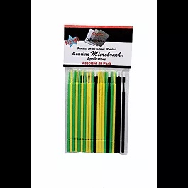 Assorted Applicator Brushes - Microbrush(R) -- 10 Each of Ultrabrush, Fine, Regular & Superfine