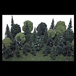 Assorted Trees -- 1-1/2 to 3-1/2"3.8 to 8.9cm pkg(40)