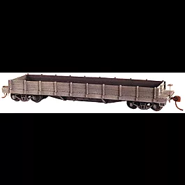 Atlantic Coast Line Style Flatcar - Kit -- Undecorated (Optional Wood Gondola Sides)