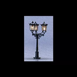 "Baden-Baden" Park Street Light - Triple Lamp -- 50mm Height