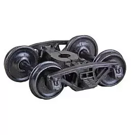 Bettendorf AAR Self-Centering HGC Leaf-Spring Caboose Trucks -- Code 88 (.088") 33" Smooth-Back RP-25 Wheels 1 Pair