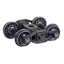 Bettendorf T-Section Self-Centering HGC Leaf-Spring Caboose Trucks -- Code 88 (.088") 33" Ribbed-Back RP-25 Wheels1 Pair