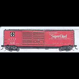 Blueprint Series 50' AAR Double-Door Boxcar -- Santa Fe (Mineral Red)