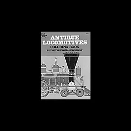 Book -- Antique Locomotives Coloring Book