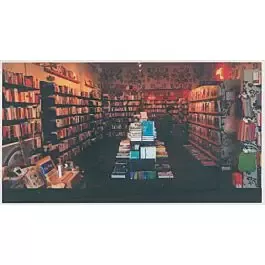 Bookstore Picture Window Photo Interior -- Fits 4"10.2cm Wide x 2-1/8"5.4cm Building Storefront