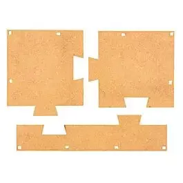Building Base Plates - Goldbeck Modular Building Component -- Basic Set Matches Those in Main Building